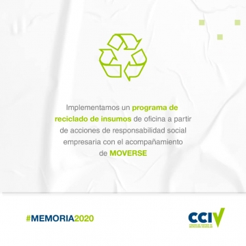 Programa de reciclado de insumos