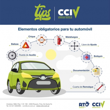 Elementos obligatorios en automovil