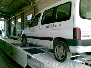 Interior del taller móvil